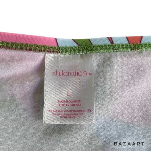 Xhilaration Blue Front Twist Bralette & Xhilaration Tropical Bikini Bottom - Picture 8 of 8